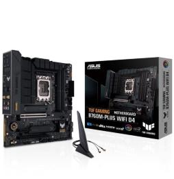 Placa Base Asus TUF GAMING B760M-PLUS WIFI D4/ Socket 1700/ Micro ATX