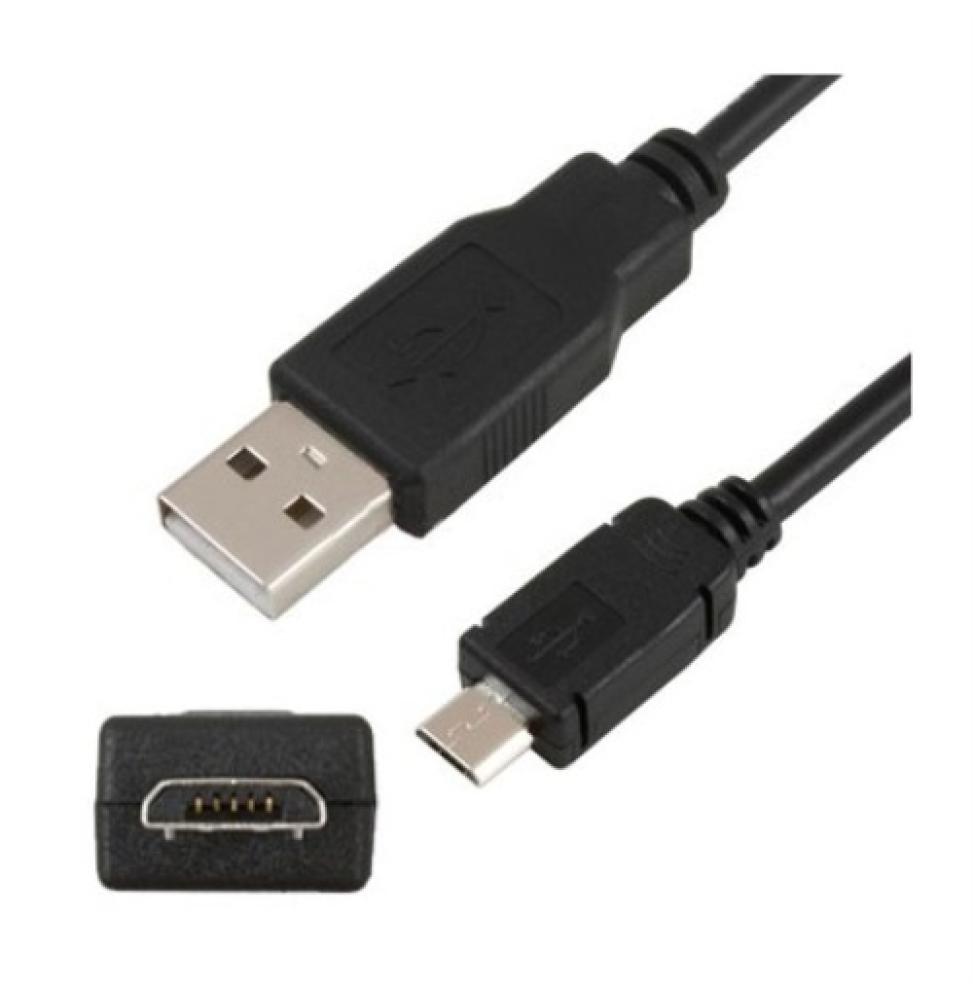 Equip - Cable USB 2.0 a MicroUSB - USB/A a USB/Micro/B - 1,8m - Negro