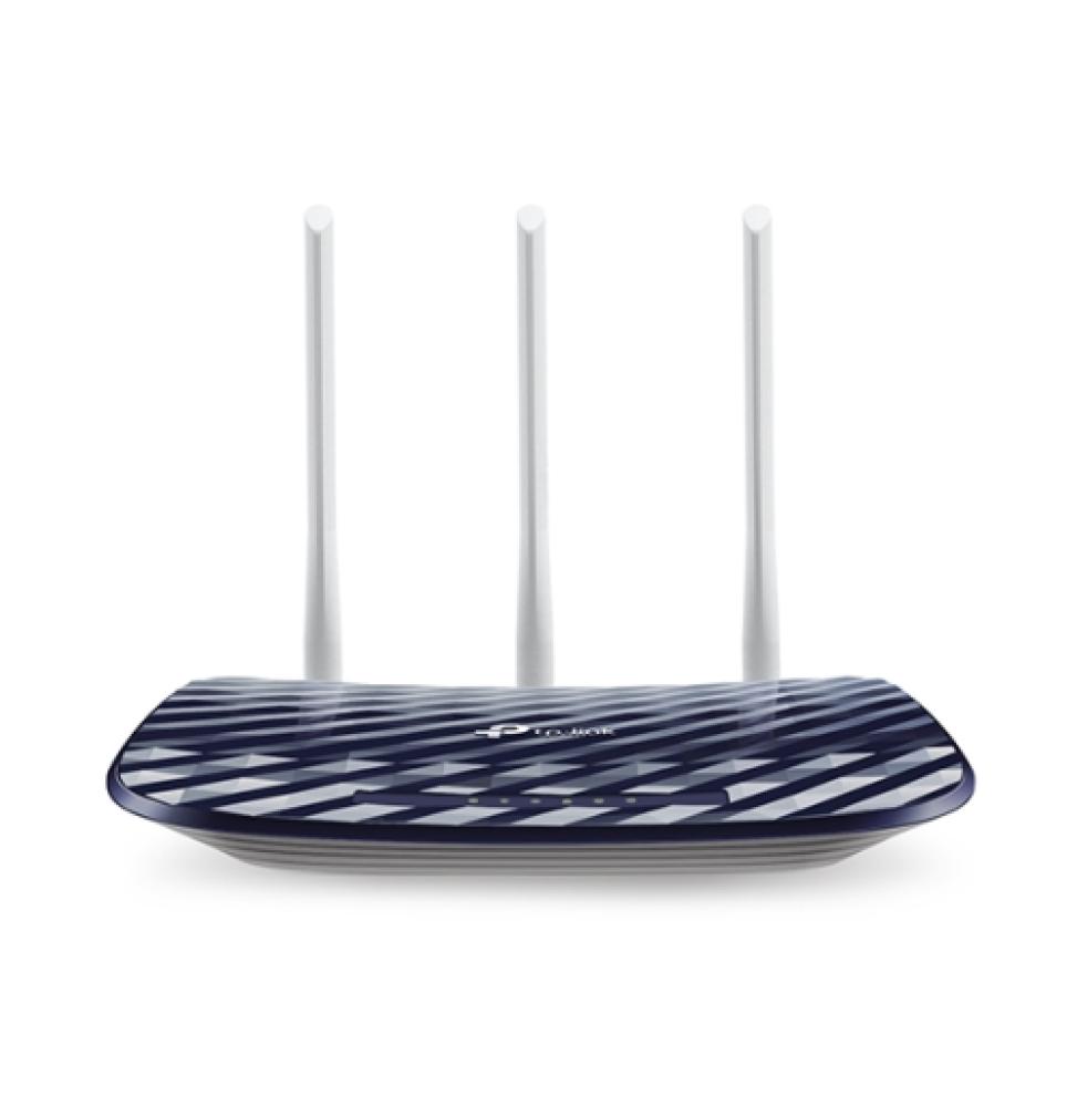 TP-Link - Router Archer C20 AC750 Dual Band 802.11 a/b/c/ac 2.4Ghz 300Mbps + 5Ghz 433MBps - 4 Puertos 10/100 - 1x USB - Antenas 