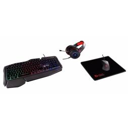 Talius - Gaming Kit V.2 (teclado + raton + auriculares + alfombrilla) - Negro