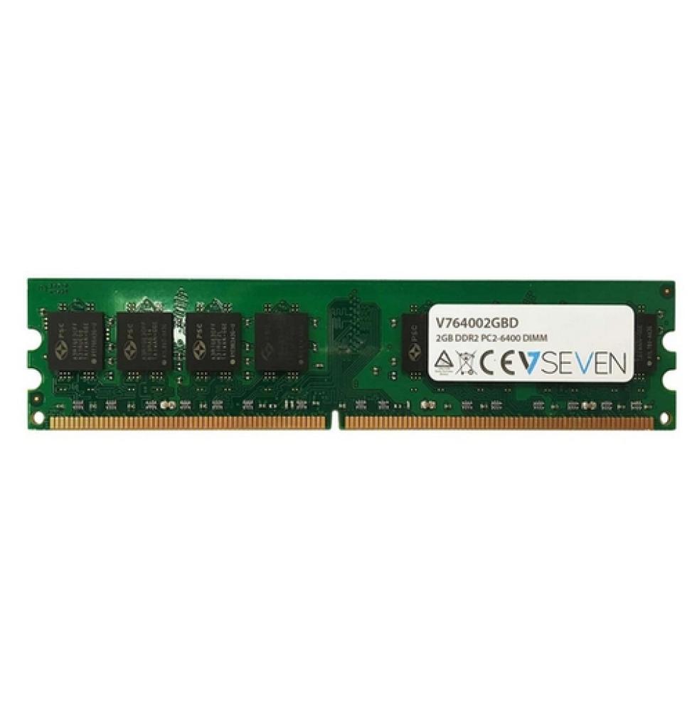 Módulo RAM V7 - 2 GB - DDR2 SDRAM - 800 MHz DDR2-800/PC2-6400 - Sin búfer - CL6 - 240-clavijas - DIMM