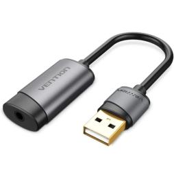 Tarjeta de Sonido Vention CDJHB/ USB Macho - Jack 3.5 Hembra