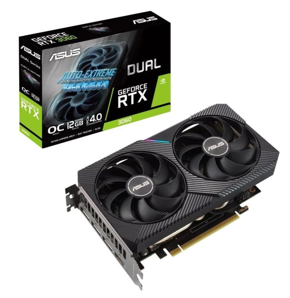 Tarjeta Gráfica Asus Dual GeForce RTX 3060 V2 OC Edition/ 12GB GDDR6