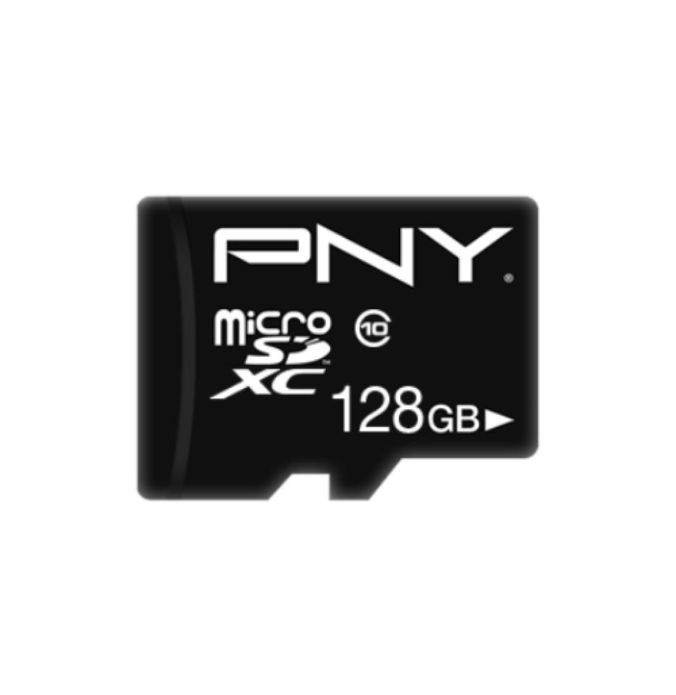 PNY - Tarjeta MicroSD 128GB + Adaptador - Clase 10 Performance Plus