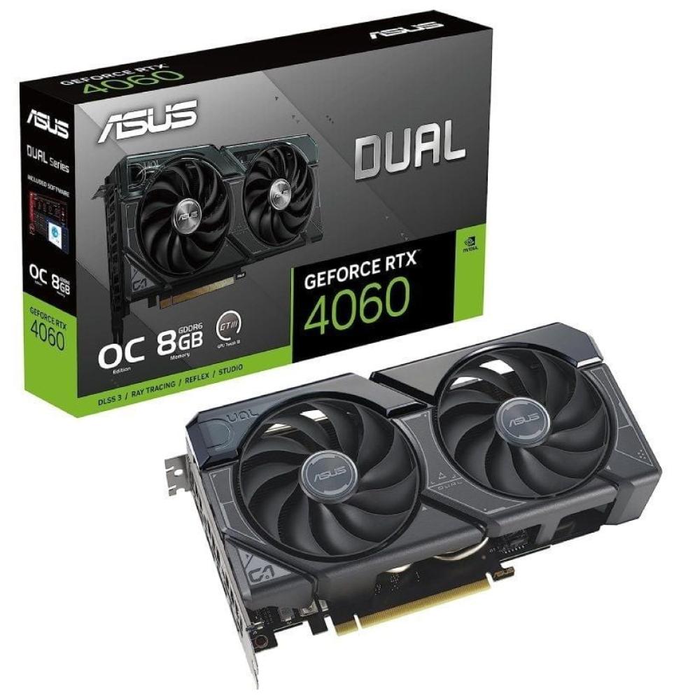 Tarjeta Gráfica Asus Dual GeForce RTX 4060 OC/ 8GB GDDR6