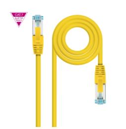 Cable de Red Latiguillo Cat.7 600MHZ LSZH SFTP PIMF AWG26, Amarillo, 25 cm