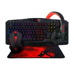 Redragon - Combo Teclado+Ratón+Auricular+Alfombrilla K503RGB-SP+M601+H120+P016 Español