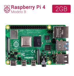 Raspberry Pi 4 modelo B - Broadcom BCM2711 Quad core Cortex-A72 - 2GB - Wifi - Bluetooth - Gigabit Ethernet - 2 x USB 3.0 - 2 x 