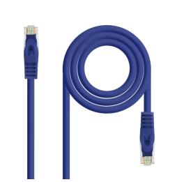 Nanocable - Cable de red latiguillo RJ45 LSZH Cat.6A UTP AWG24 - Azul - 0.5m