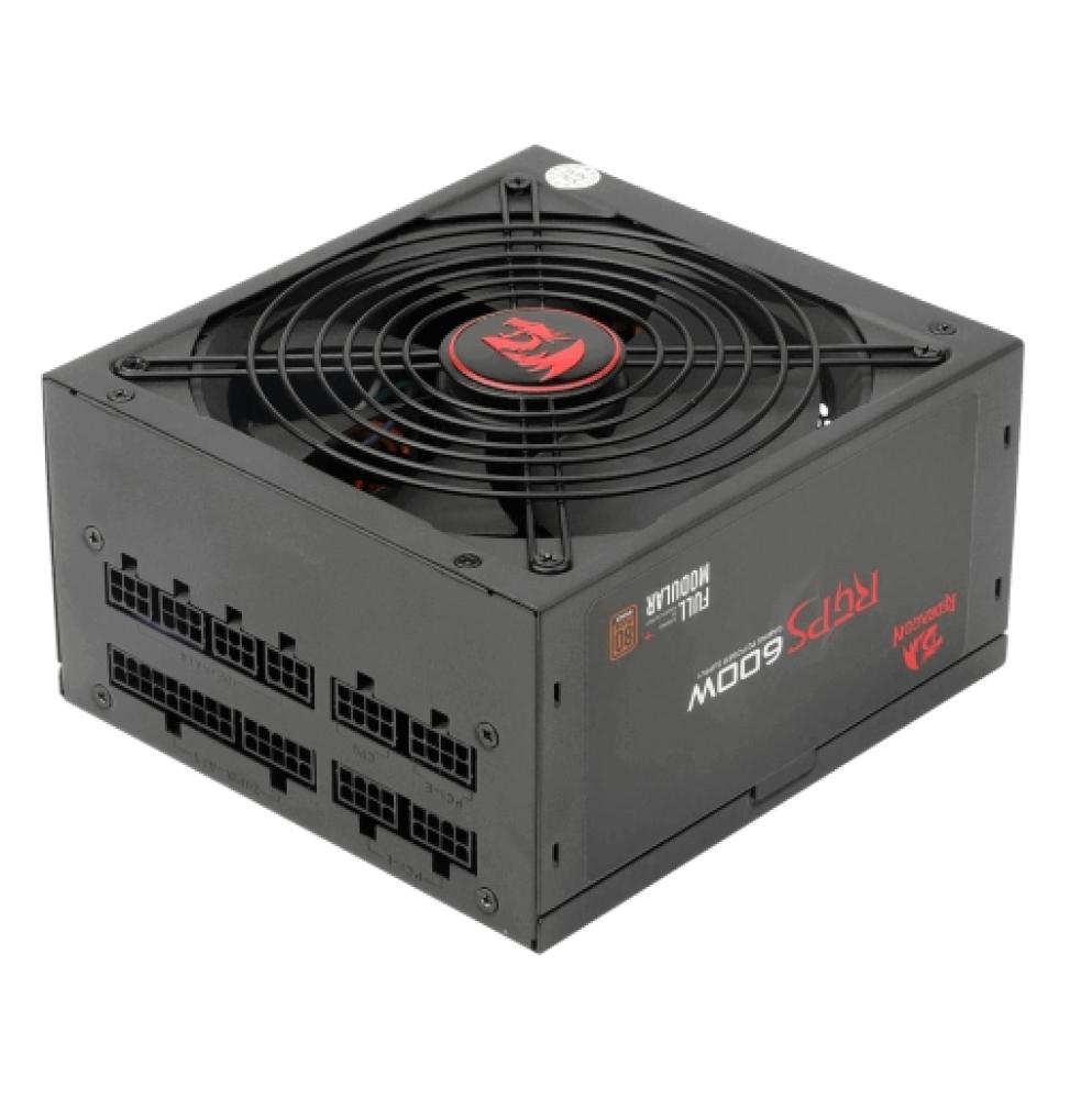 Redragon GC-PS003 - Fuente de Alimentación Gaming 600W Modular 80+ Bronze - 140 mm