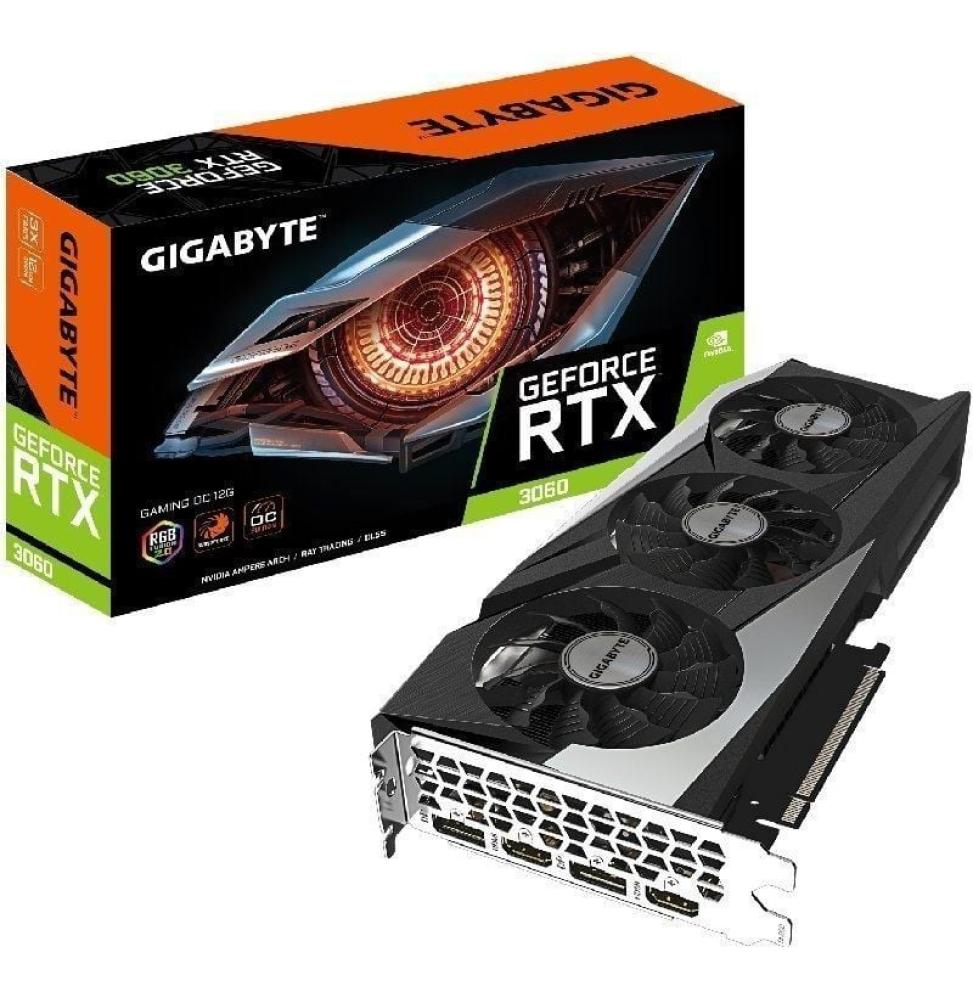 Tarjeta Gráfica Gigabyte GeForce RTX 3060 GAMING OC/ 12GB GDDR6/ LHR