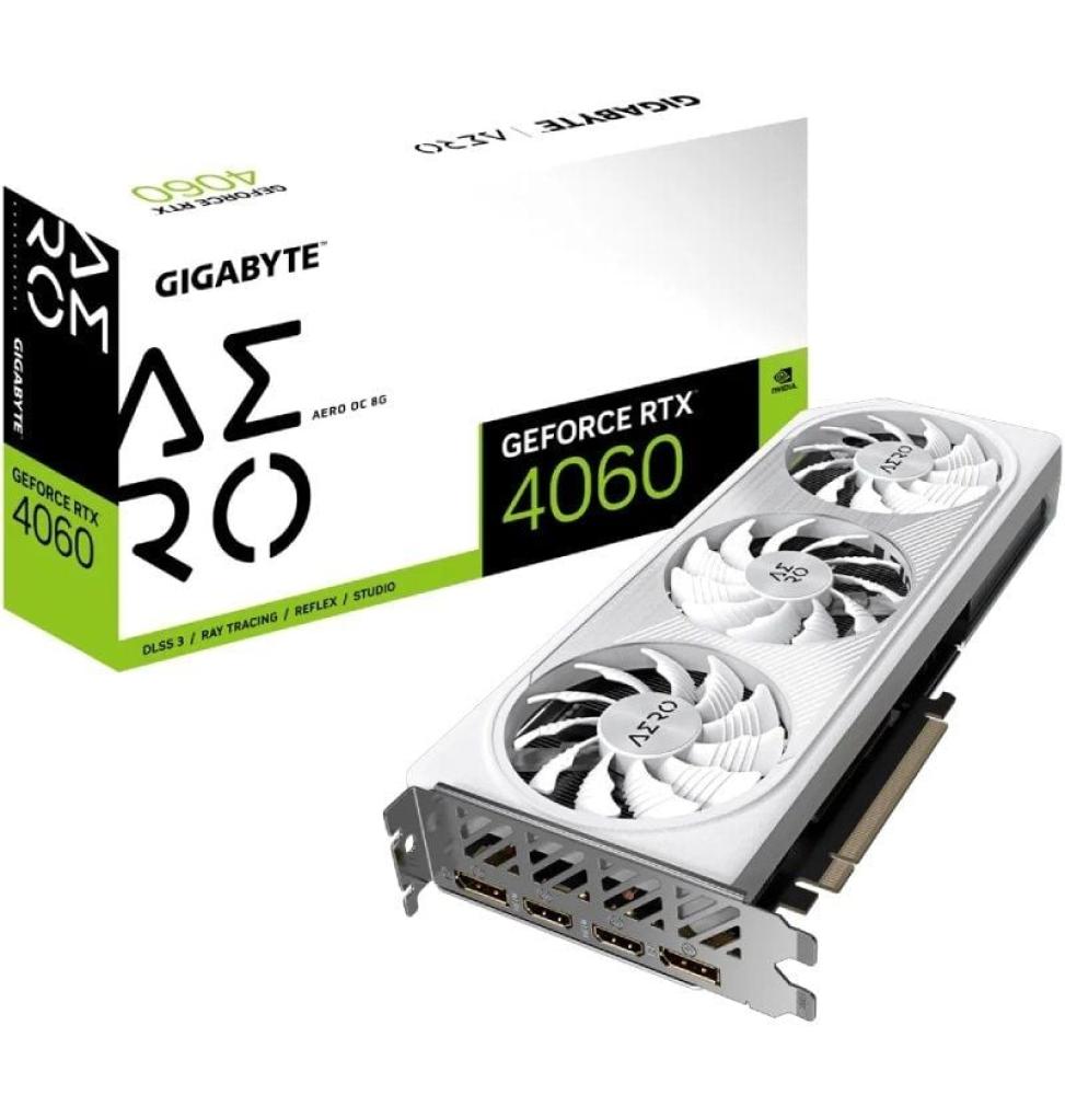 Tarjeta Gráfica Gigabyte GeForce RTX 4060 Aero OC 8G/ 8GB GDDR6