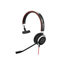 Jabra - Auriculares EVOLVE 40 Cableado De Diadema Mono - Monaural - Supra-aural - Cancelación de ruido Micrófono - USB, Mini-pho