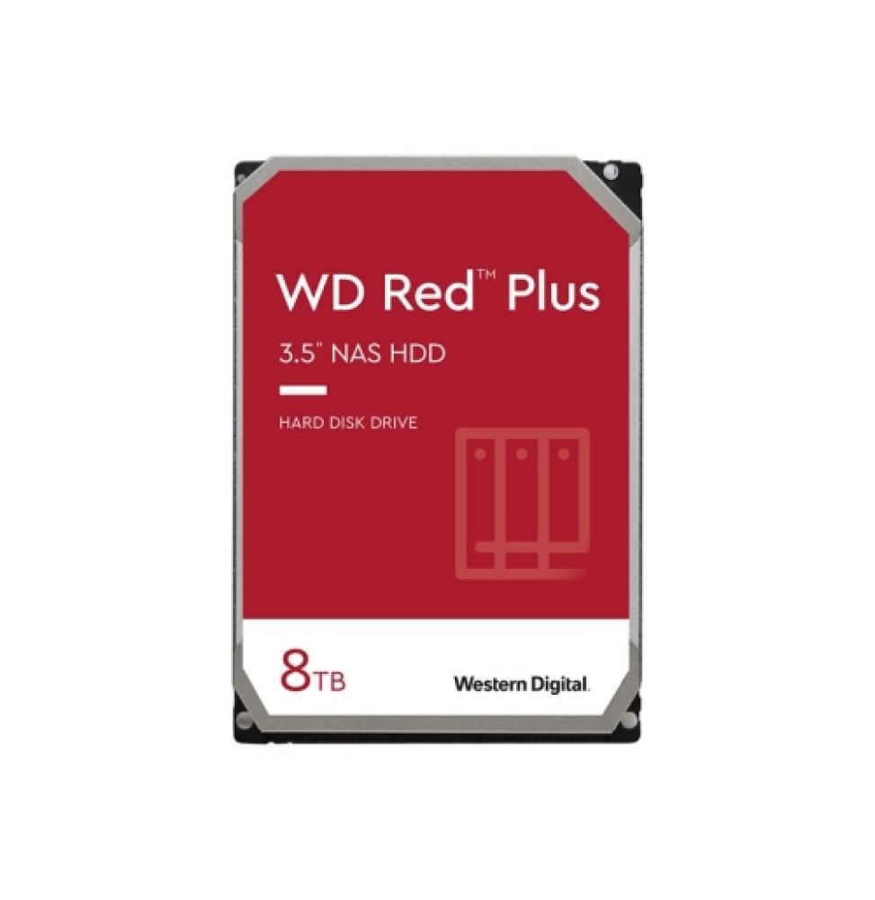 WD Red Plus WD80EFZZ - Disco duro - 8TB - interno - 3.5" - SATA III 6Gb/S - búfer: 256 MB - 7200 rpm