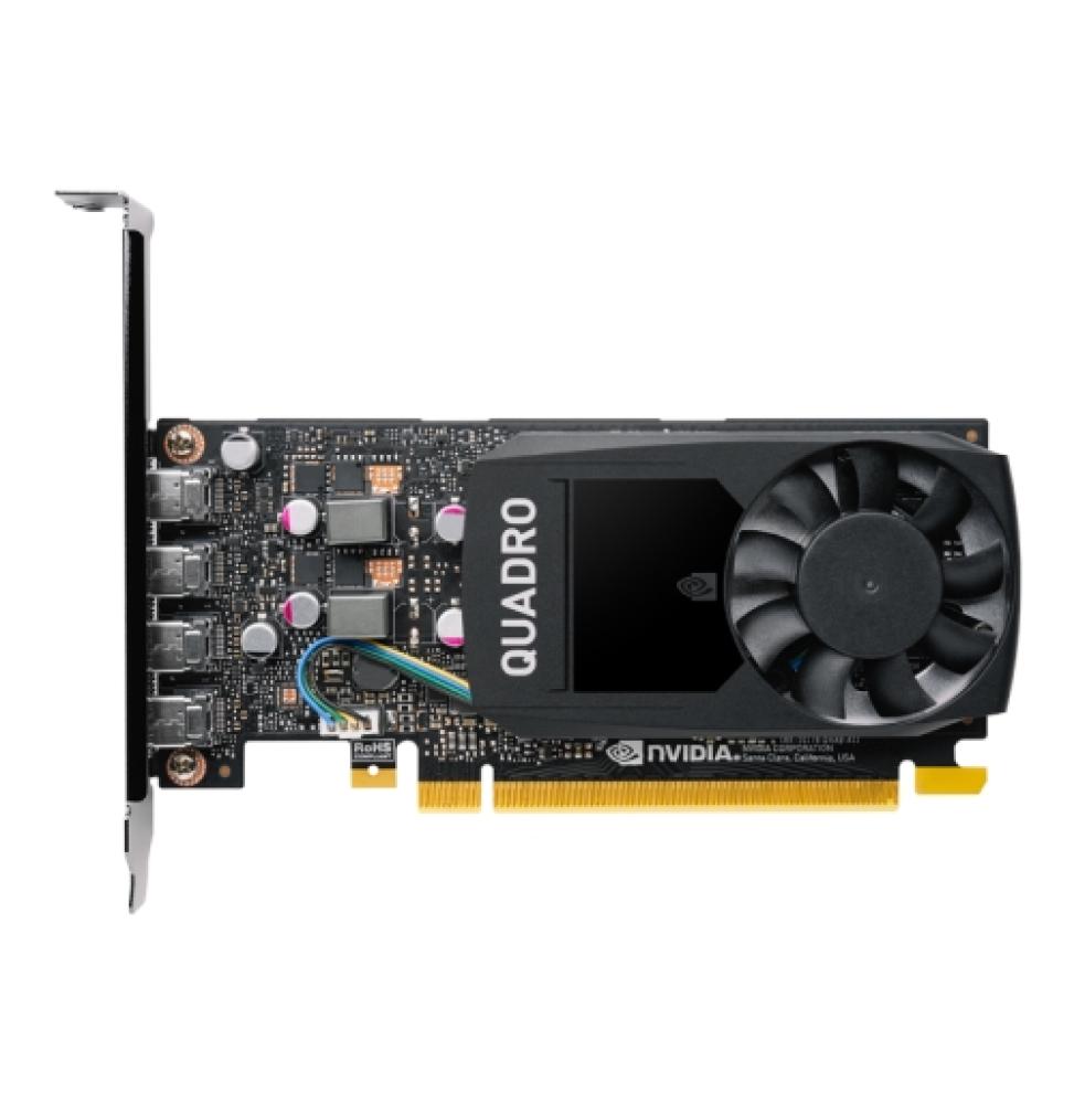 PNY Quadro P1000 v2 - 4GB GDDR5 - 4 x mDP - 4 Adaptadores mDP a DP incluídos - Low profile (incluye chapa)