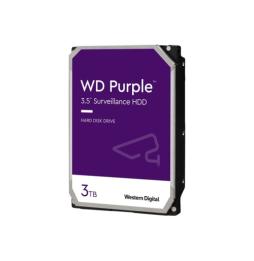 WD Purple WD33PURZ - Disco duro - 3TB - interno - 3,5" - SATA-600 - búfer: 256 MB - 5400 rpm