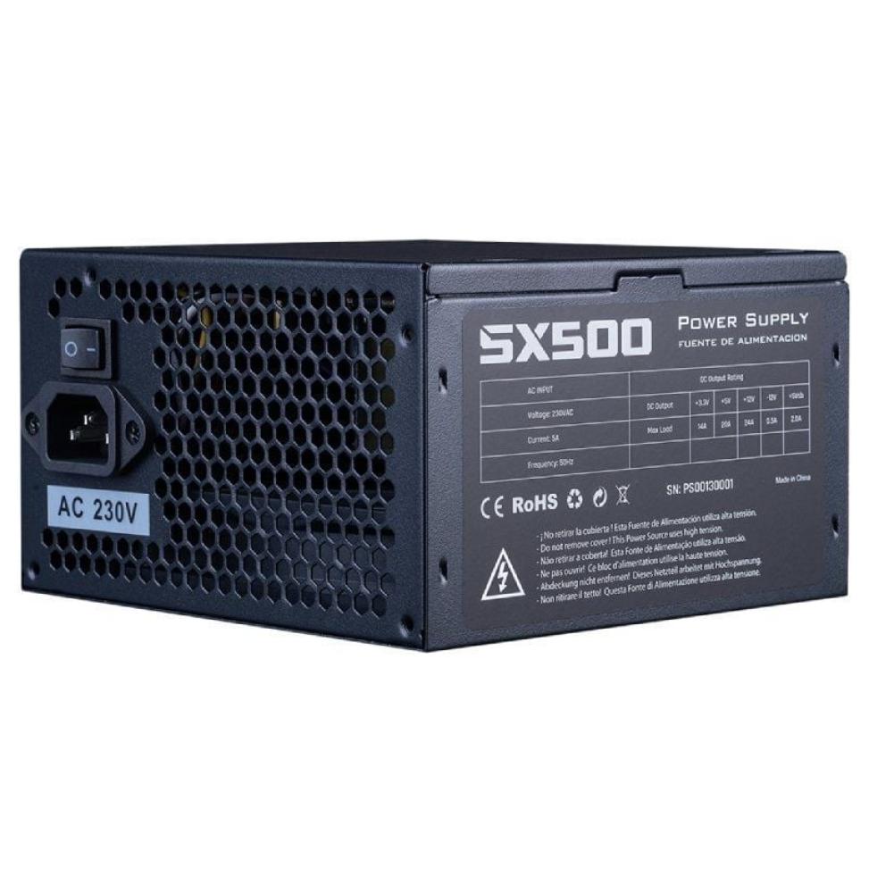 Fuente de Alimentación Hiditec SX 500 BULK/ 500W/ Ventilador 12cm/ Incluye cable de alimentación 1.5m