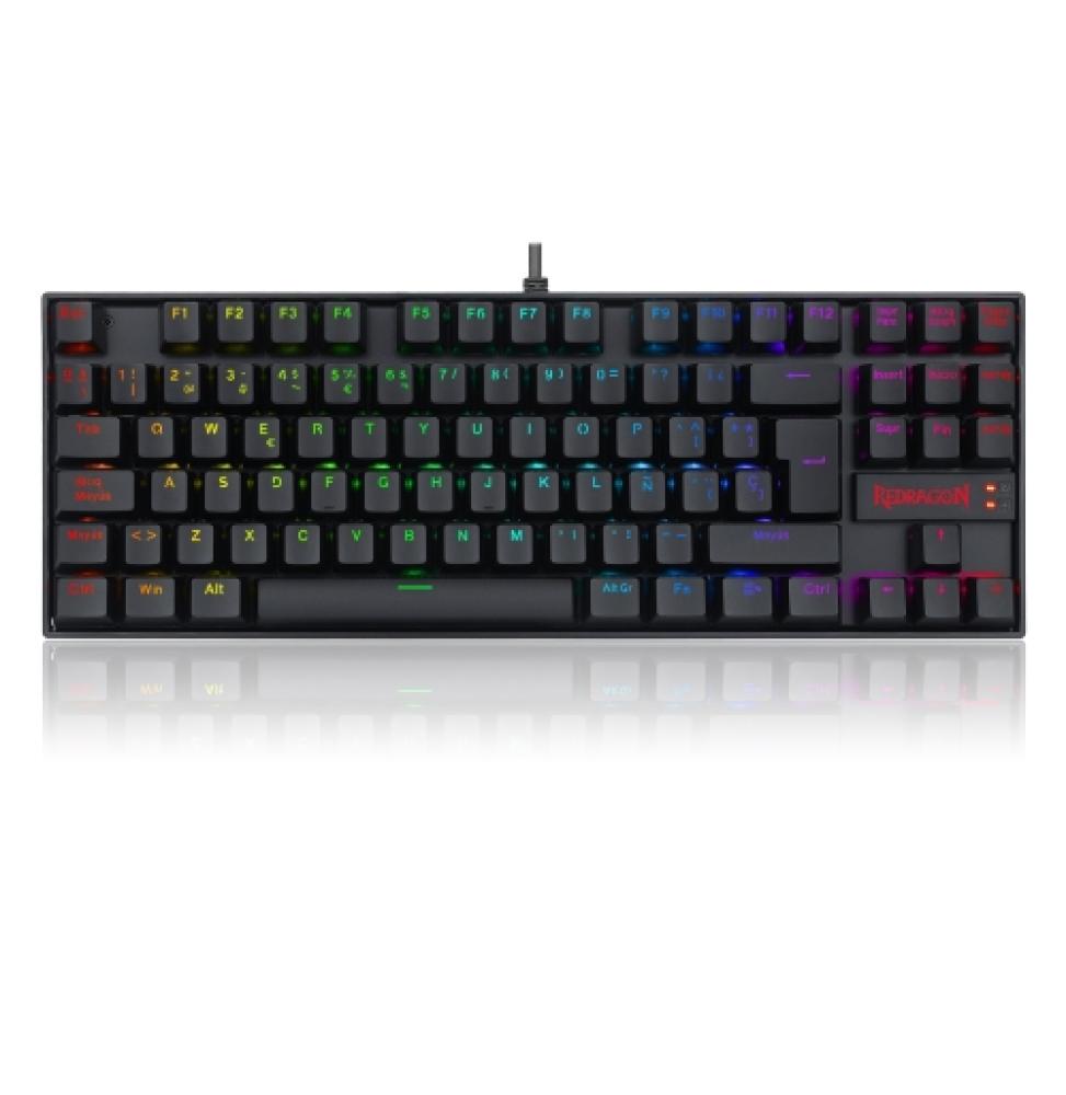 Redragon - KUMARA Teclado Mecánico Gaming RGB Blue Switch Español Negro