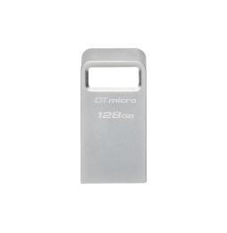 Kingston - DataTraveler Micro 128GB USB 3.2 - Ultrapequeño - Carcasa metálica