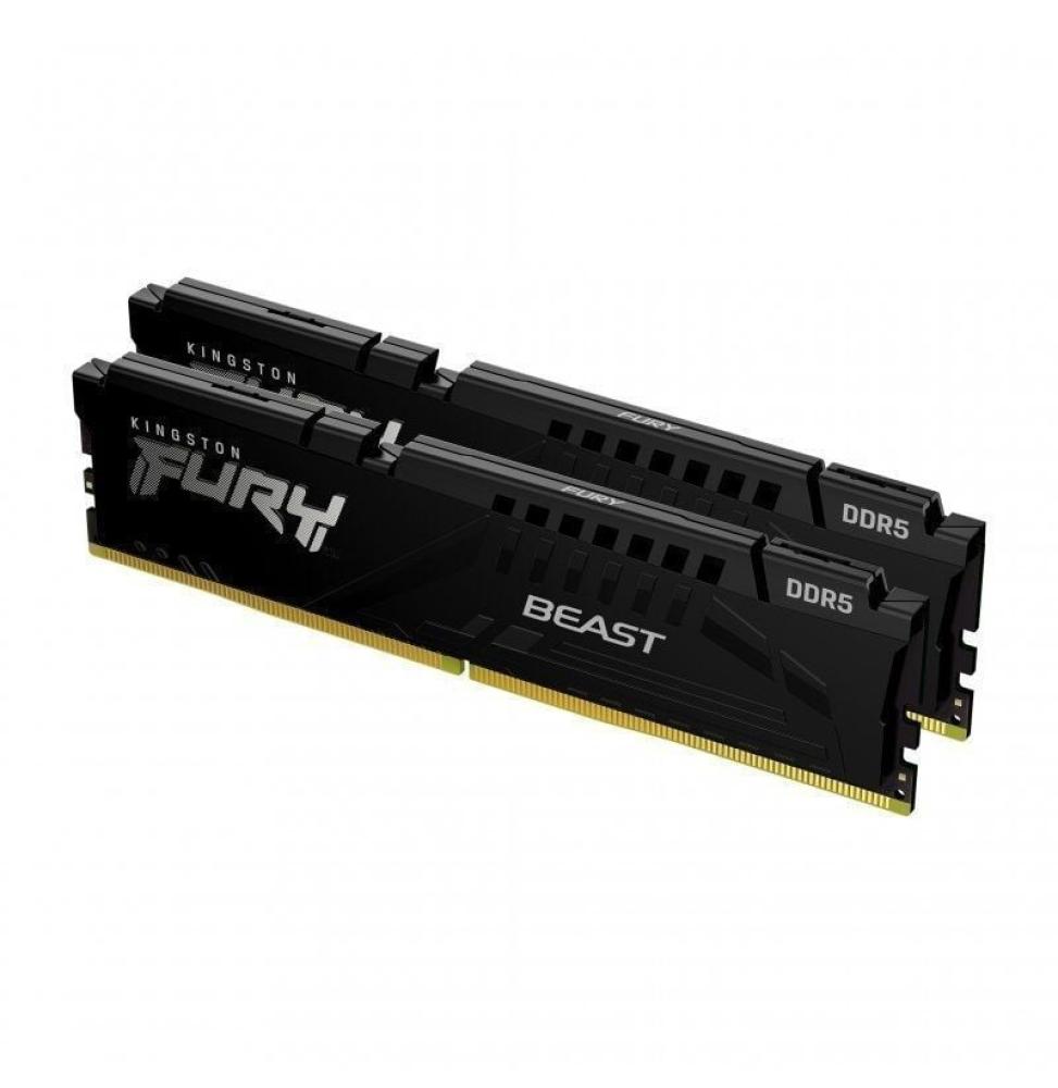 Memoria RAM Kingston FURY Beast 2 x 16GB/ DDR5/ 5200MHz/ 1.1V/ CL40/ DIMM