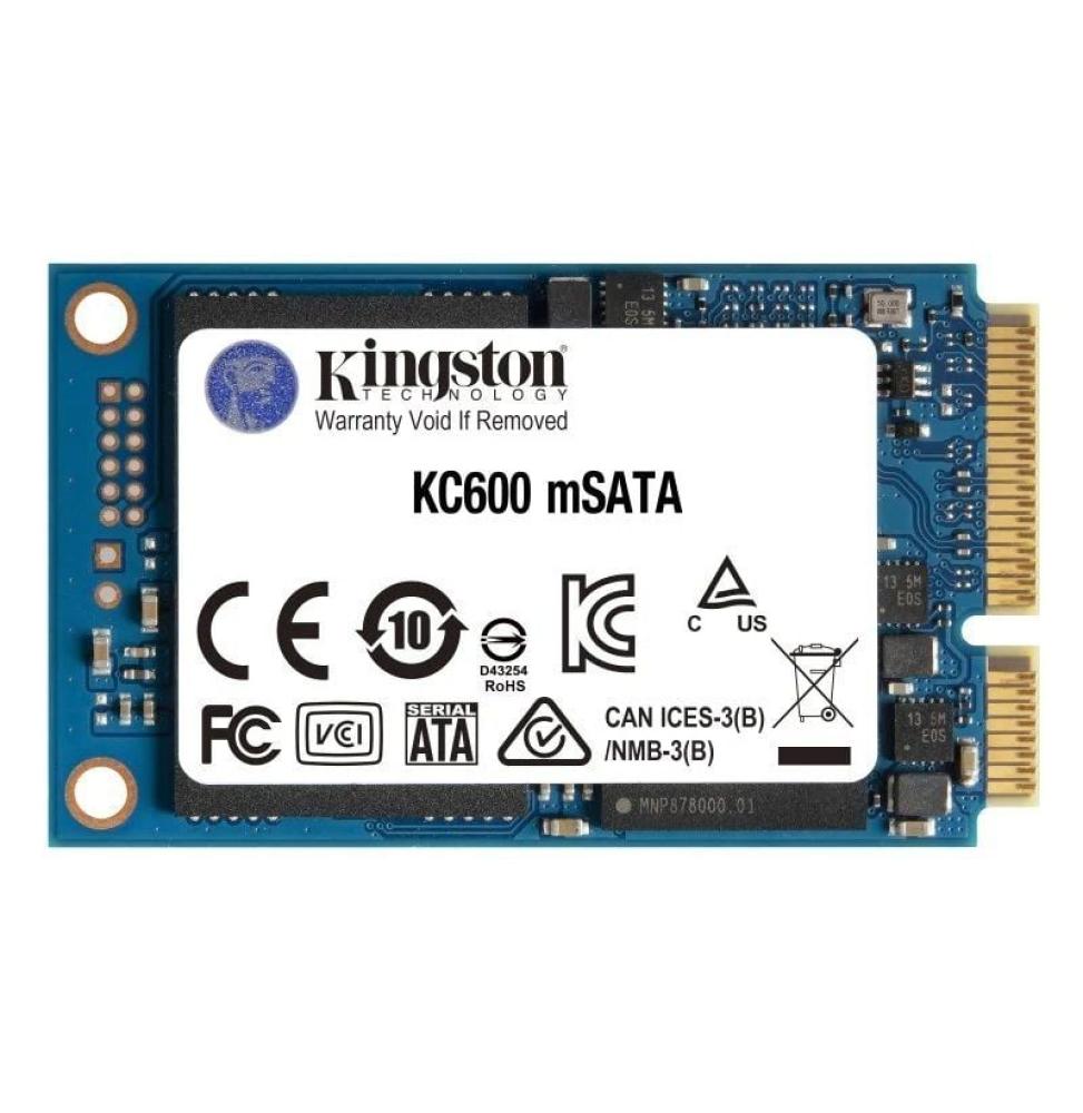 Disco SSD Kingston KC600 256GB/ mSATA