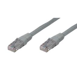 Phasak - Blister 4 unidades Cable de red latiguillo UTP CAT.6 Cu de 0,25m - 24AWG - Color GRIS