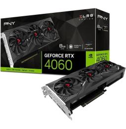 Tarjeta Gráfica PNY GeForce RTX 4060 XLR8 Gaming VERTO Triple Fan/ 8GB GDDR6