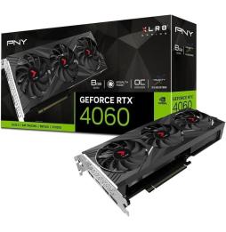 Tarjeta Gráfica PNY GeForce RTX 4060 XLR8 Gaming VERTO EPIC-X RGB Overclocked Triple Fan/ 8GB GDDR6