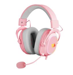 Redragon - ZEUS X Auricular Gaming RGB Virtual 7.1 USB Micrófono Rosa