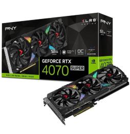 Tarjeta Gráfica PNY GeForce RTX 4070 SUPER XLR8 VERTO EPIC-X RGB OC Triple Fan/ 12GB GDDR6X