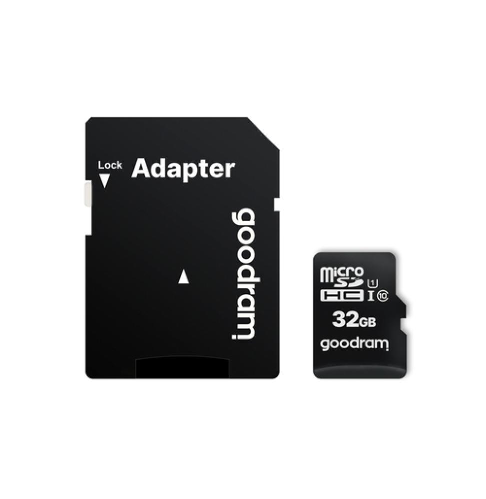 Goodram MicroSD - 32GB - Incluye adaptador a SD - CL 10 UHS I