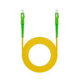 CABLE FIBRA SC/APC-SC/APC MONOMODO LSZH AMARI.100M