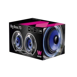 Altavoces Woxter Big Bass 70/ 15W/ 2.0/ Azules y Negros