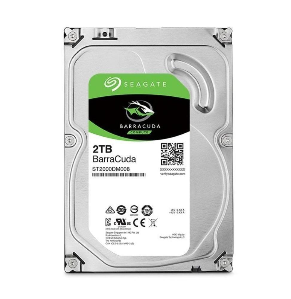 Disco Duro Seagate BarraCuda 2TB/ 3.5'/ SATA III/ 256MB