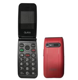 Telefono Libre Qubo Neo NW - 2.4" - 32+32GB - Camara 0,3 MP - Linterna - Altavoz Manos Libres - Radio FM - Rojo