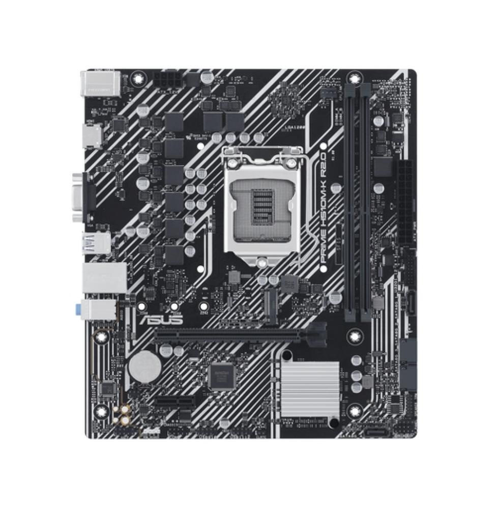 Placa base 1200 microATX Asus Prime H510M-K R2.0 - 2xDDR4 (Hasta 64 Gb 3200 Mhz OC) - 1 x M.2 Gen3 - 4 x SATA - USB 3.2 (4/2) - 