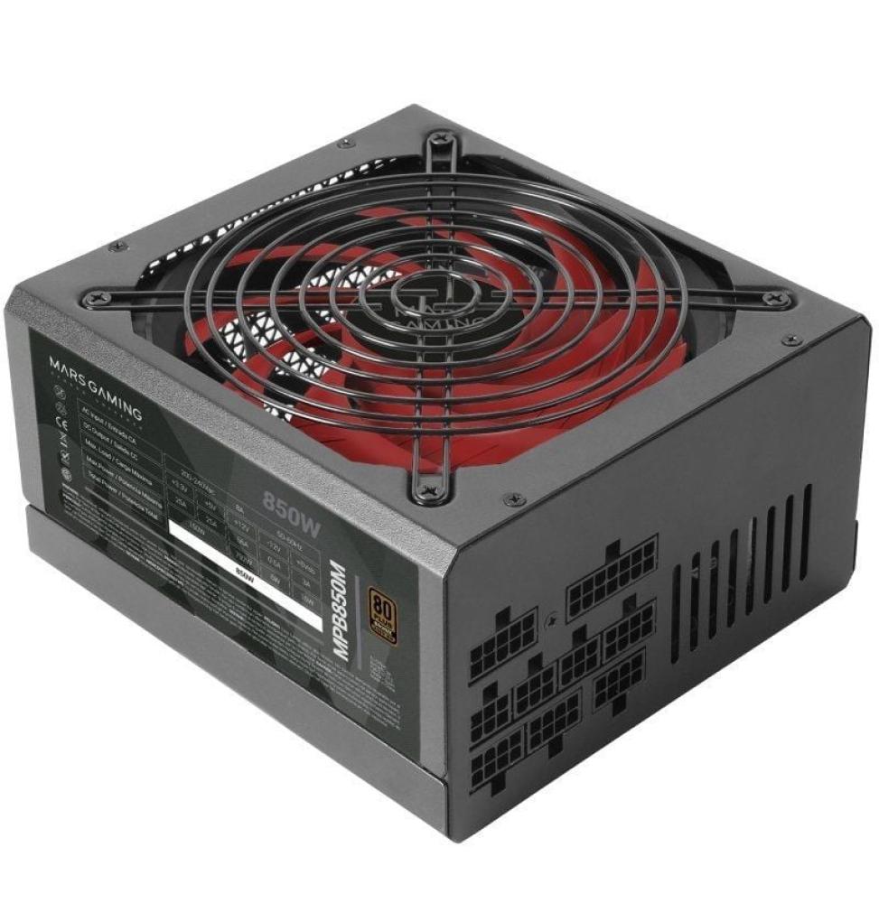 Fuente de Alimentación Mars Gaming MPB850M/ 850W/ Ventilador 14cm/ 80 Plus Bronze