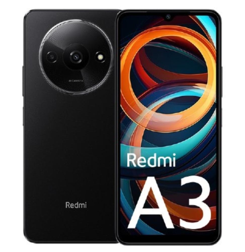 Xiaomi - Smartphone Redmi A3 - 3/64GB - 6.71" - Negro Medianoche