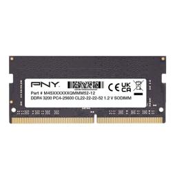 PNY - DDR4 - 8GB - SO-DIMM de 260 espigas - 3200 Mhz / PC4-25600 - 1.2 V - CL22