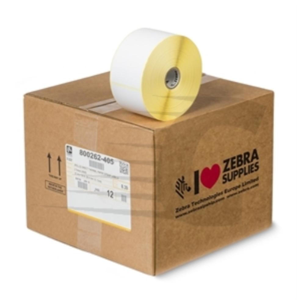 Zebra Z-Select 2000D, 12x Rollos de etiquetas, Papel térmico, 102x102mm Núcleo: 25,4mm, Diámetro: 127mm, Medidas (BxH): 102x102m