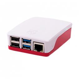 Raspberry caja oficial para Pi 4 - Color rojo/blanco