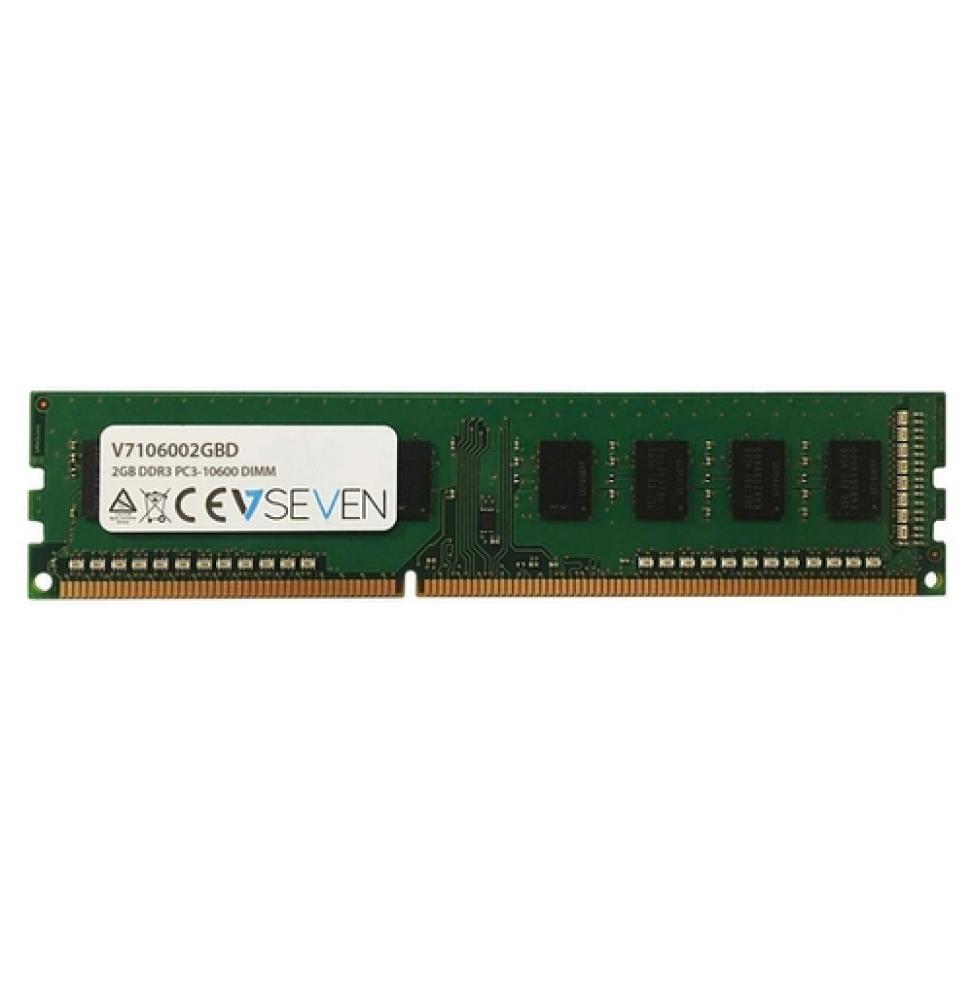 V7 V7106002GBD - DDR3 DIMM - 2GB - 1333 MHz - PC3-10600 - Sin búfer - CL9 - 240-clavijas