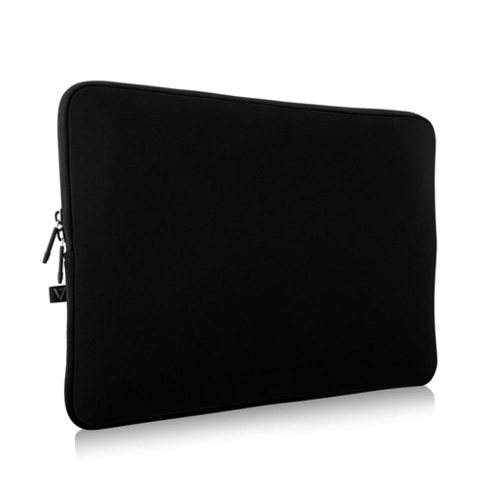 V7 Funda para portátil CSE12-BLK-3E - 12" - resistente al agua, arañazos y polvo - Neopreno - Con cremallera - Negra