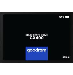 GOODRAM CX400 G.2 - 512GB SSD - 2.5" - SATA III - Lectura 550 MB/s - Escritura 500 MB/s -TBW 350TB