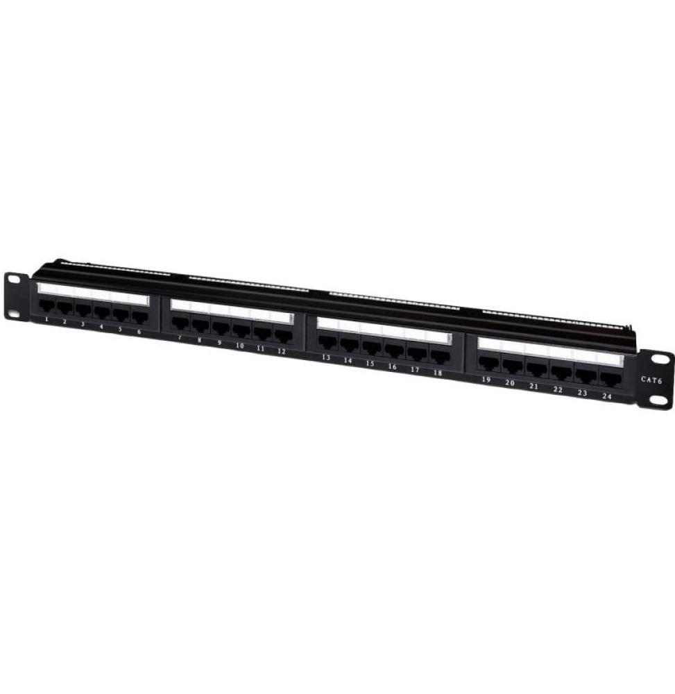 Patch Panel Aisens A141-0308/ 24 Puertos/ Cat.6/ Altura 1U