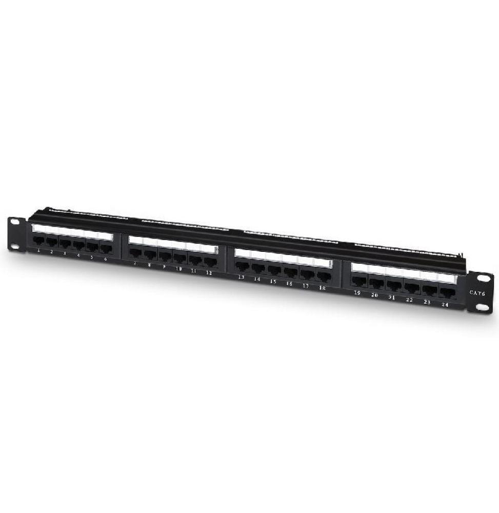 Patch Panel Aisens A141-0509/ 24 Puertos/ Cat.6/ Altura 1U/ Gestión de Cables