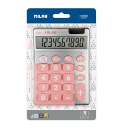 MILAN CALCULADORA ROSA SILVER 10 DIGITOS DUAL BLISTER