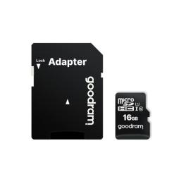 Goodram MicroSD - 16GB - Incluye adaptador a SD - CL 10 UHS I