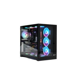 TALIUS CAJA PC GAMING ZEUS BLACK. VENTANA CRISTAL TEMPLADO FRONTAL Y PUERTA LATERAL. ESTRUCTURA MODULAR DOBLE CAMARA. USB 3.0 (N