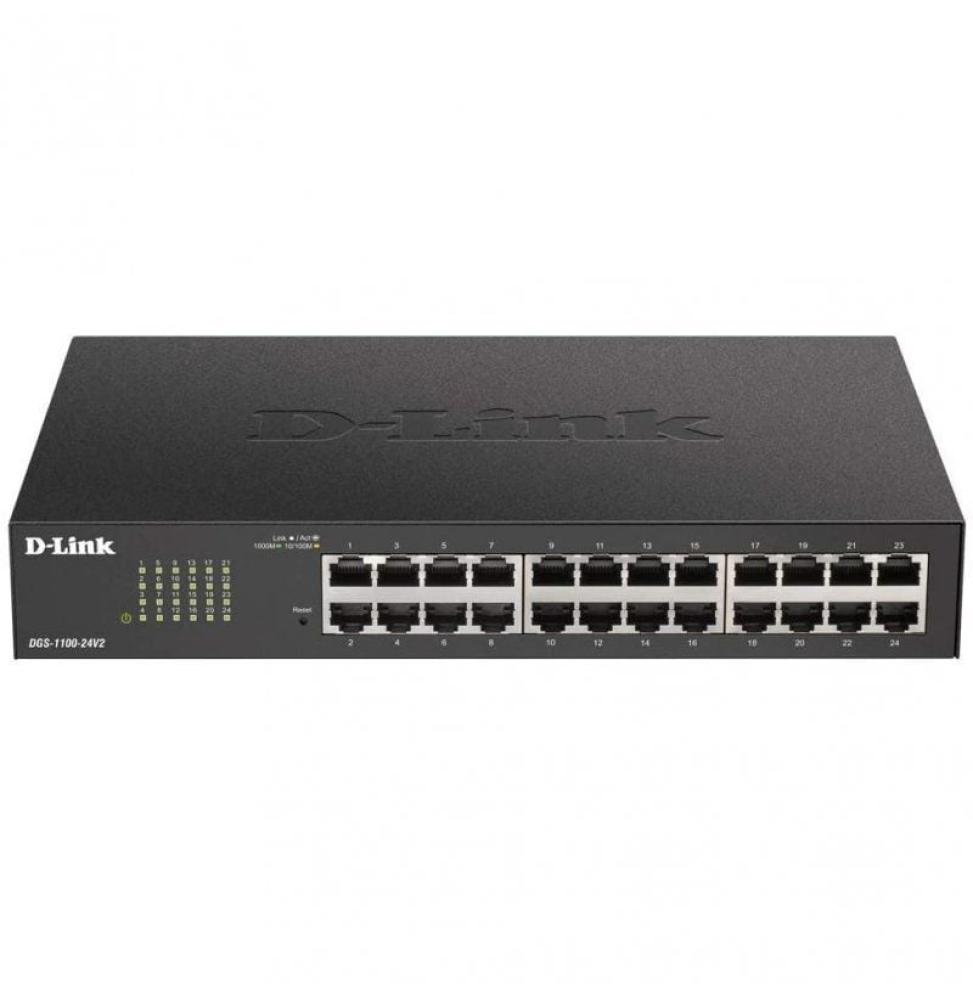 Switch Gestionable D-Link DGS-1100-24V2 24 Puertos/ RJ-45 Gigabit 10/100/1000